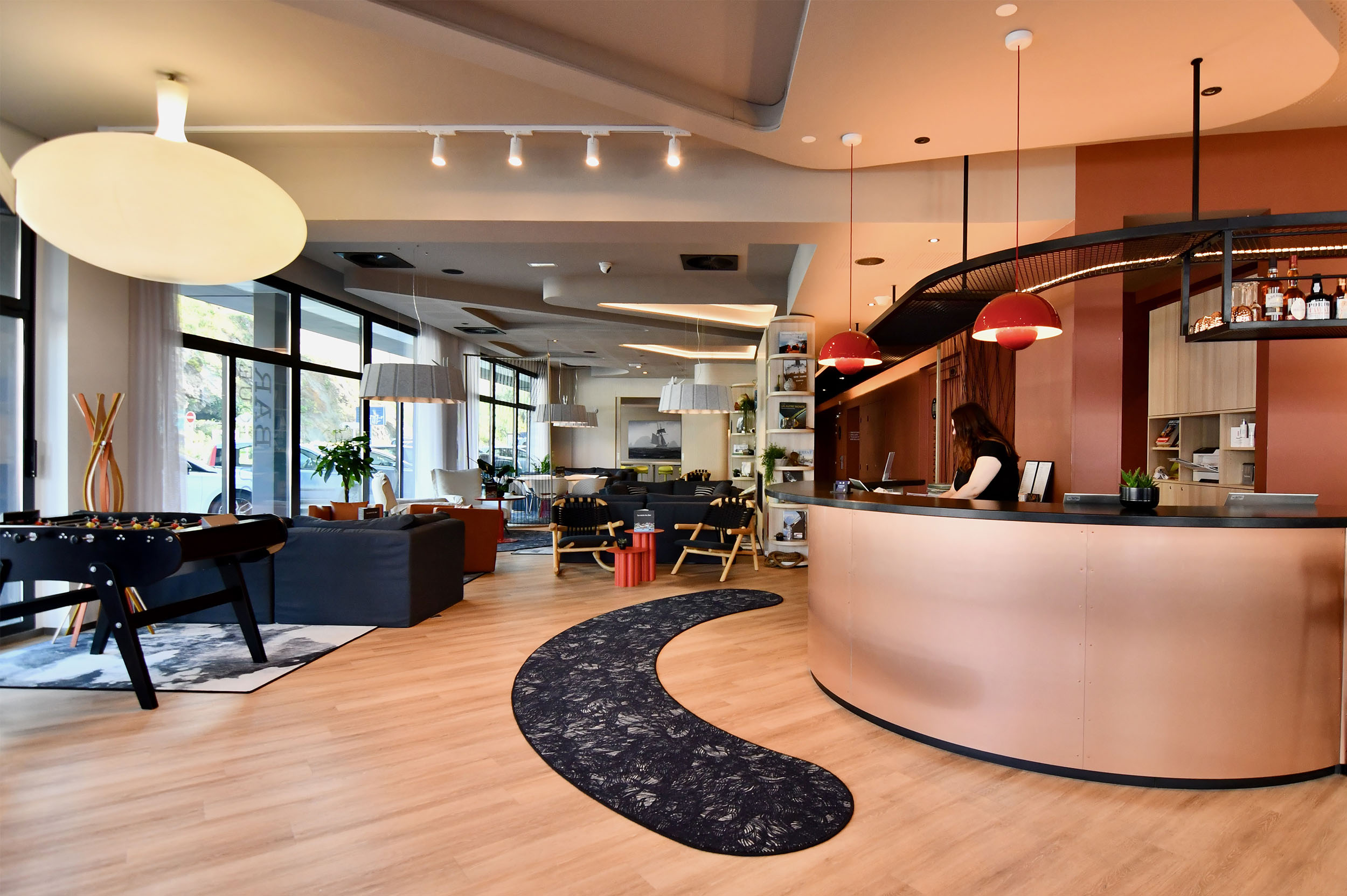 Accueil de l'hôtel du port de Brest